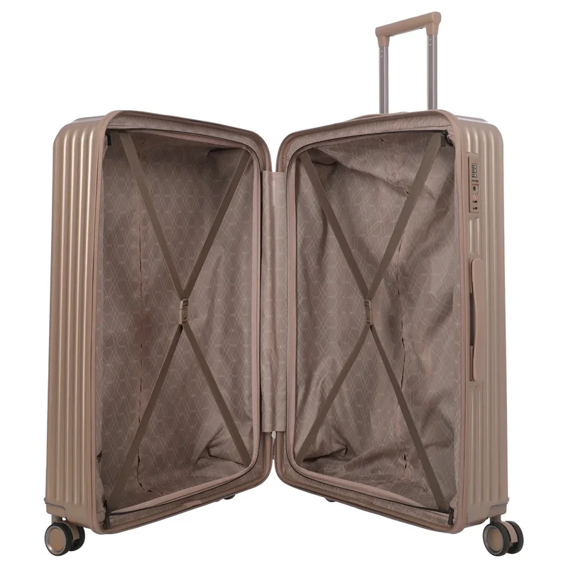 Travelite Paros - Set de trolley con 4 ruedas, 3 piezas (color: cappuccino)