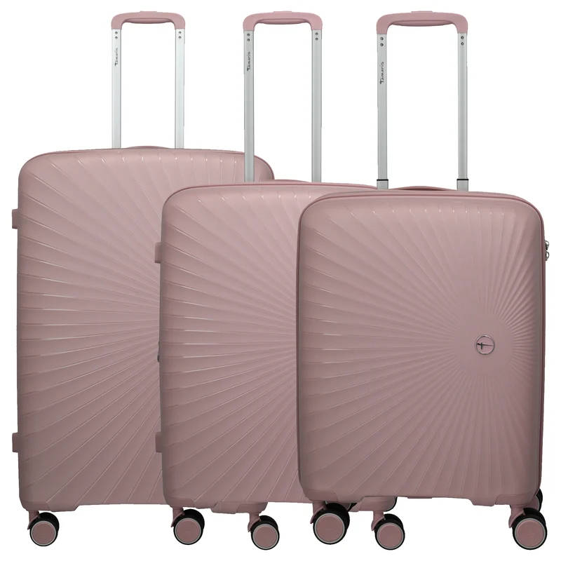 Travelite Tamaris Voyaage - Juego de trolley con 4 ruedas 3 piezas L/M/S (blush)