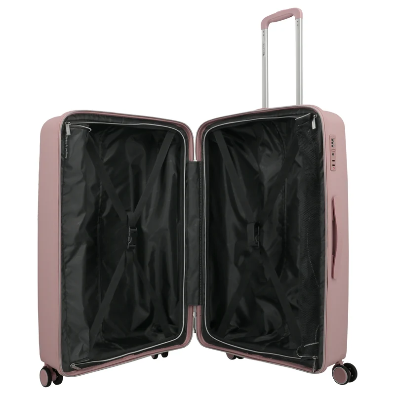 Travelite Tamaris Voyaage - Juego de trolley con 4 ruedas 3 piezas L/M/S (blush)