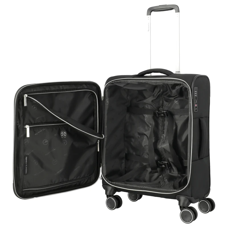 Travelite Tamaris Voyaage - Trolley de cabina con 4 ruedas S 55 cm (black)