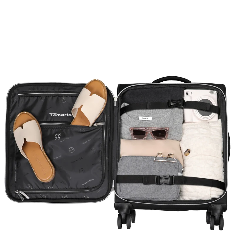 Travelite Tamaris Voyaage - Trolley de cabina con 4 ruedas S 55 cm (black)
