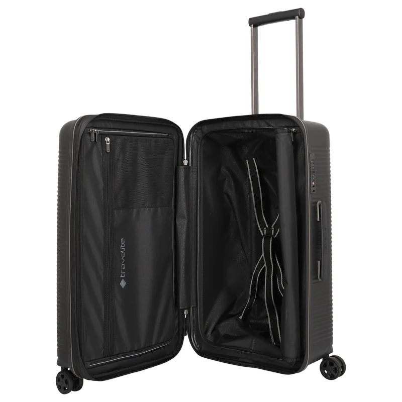 Travelite Roomer Trunk - Maleta de 4 ruedas M 66 cm adulto (color: negro)