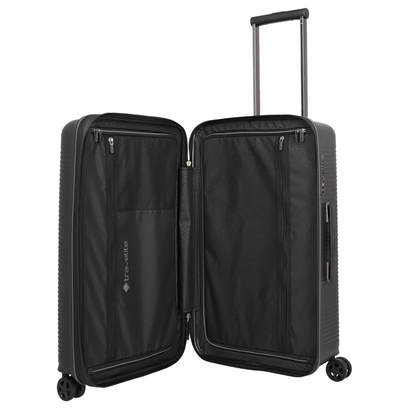 Travelite Roomer Trunk - Maleta de 4 ruedas M 66 cm adulto (color: negro)