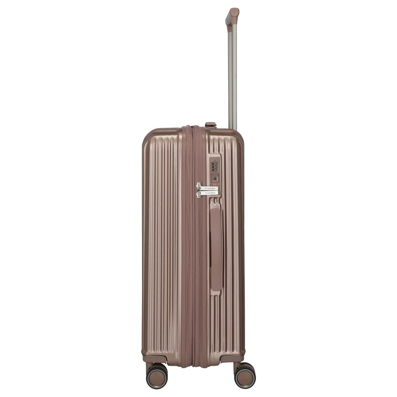 Travelite Paros - Trolley M 4 ruedas 65 cm ampliable (Color: cappuccino)