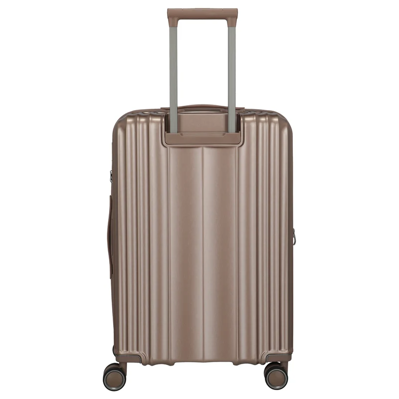 Travelite Paros - Trolley M 4 ruedas 65 cm ampliable (Color: cappuccino)