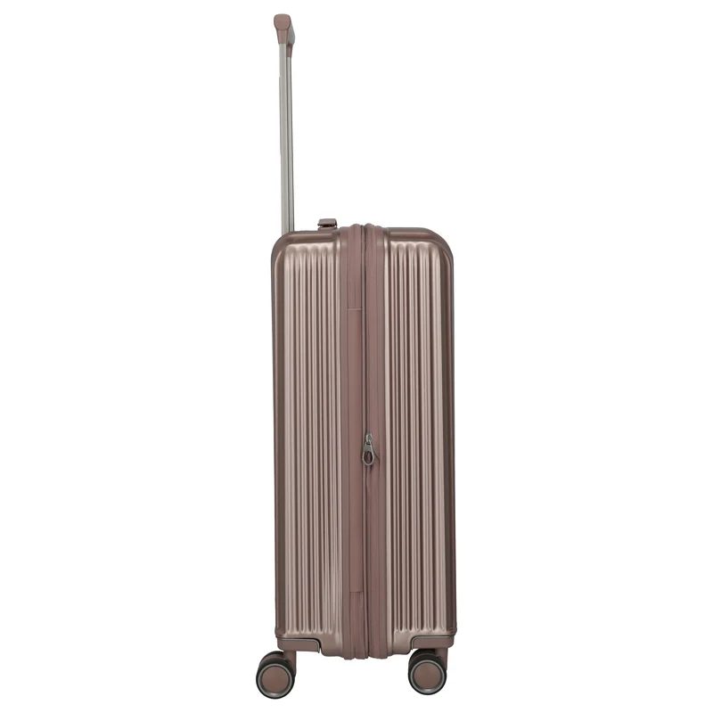 Travelite Paros - Trolley M 4 ruedas 65 cm ampliable (Color: cappuccino)