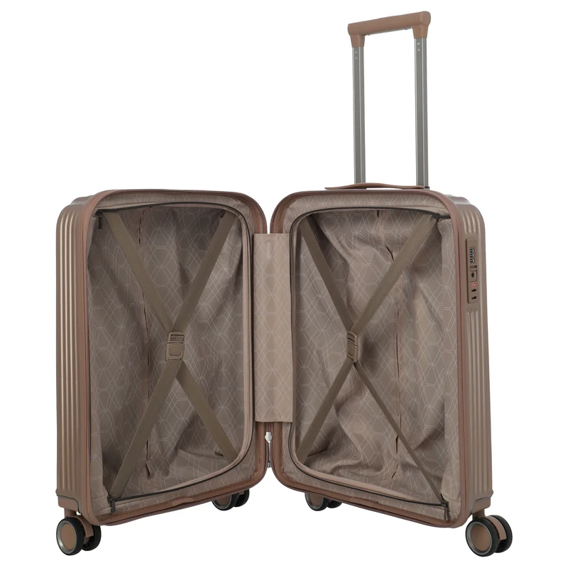 Travelite Paros - Maleta de cabina con 4 ruedas S 55 cm (color: cappuccino)