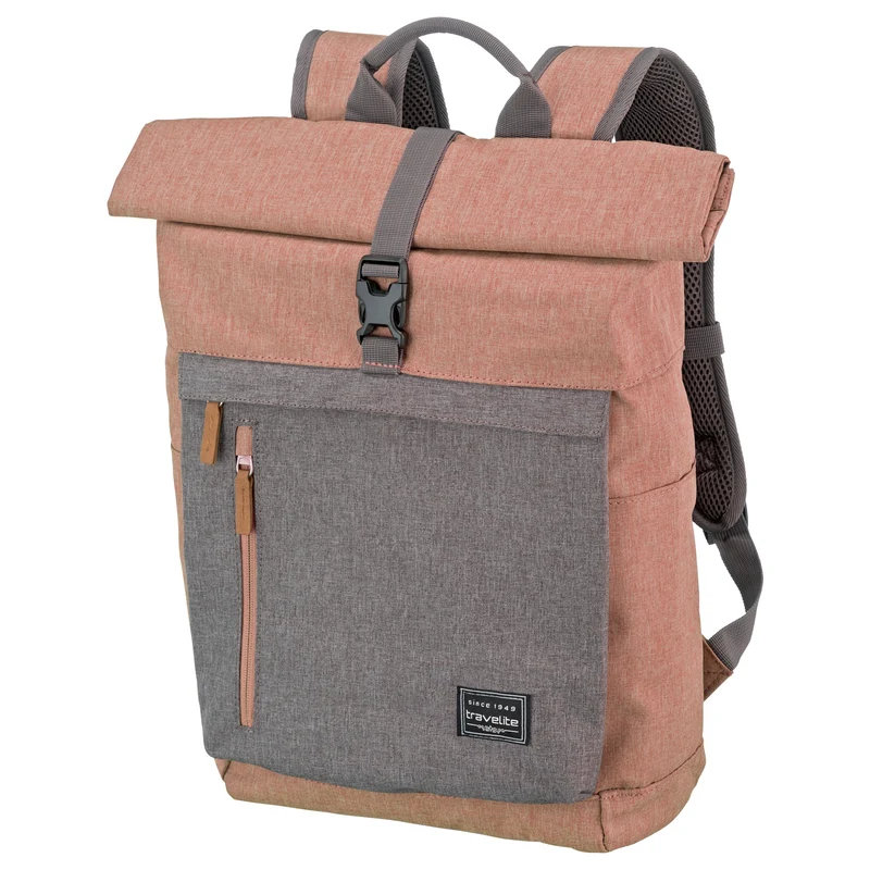 Travelite Basics Rollup - Mochila 60 cm (rosa/gris)