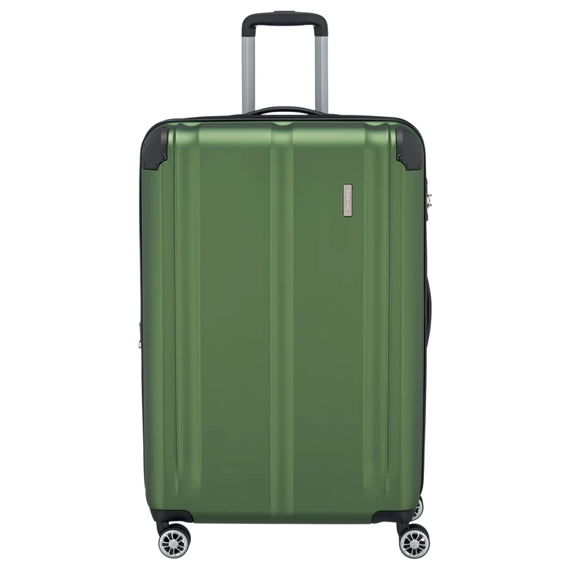 Travelite City - Trolley de 4 ruedas erw. L 77 cm (grün)