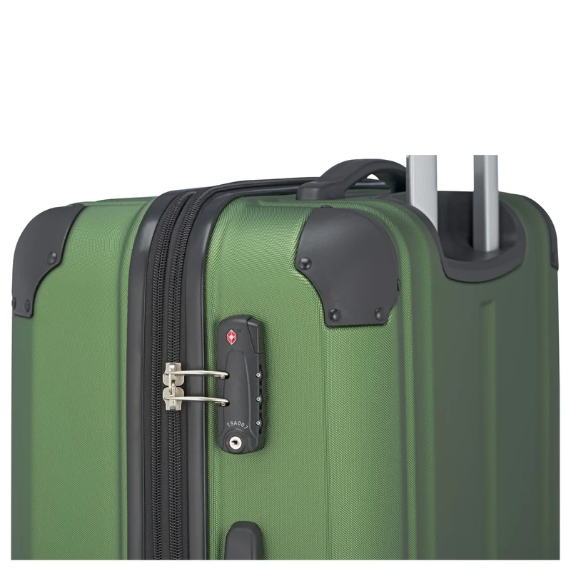 Travelite City - Trolley de 4 ruedas erw. L 77 cm (grün)