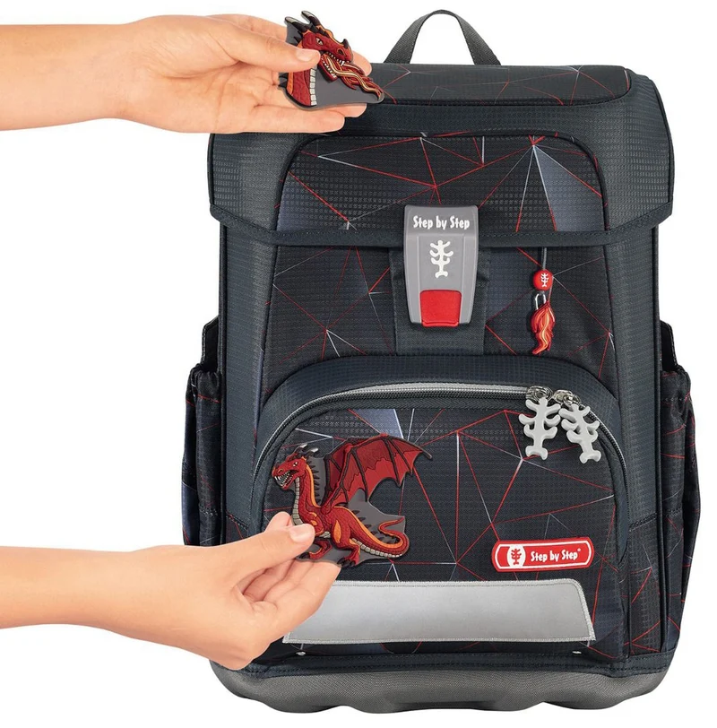 Step by Step Cloud - Set de mochila escolar 5 piezas (Dragon Drako)