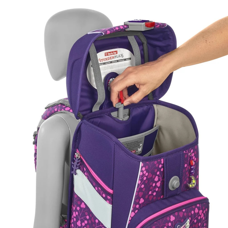 Step by Step Space Shine - Mochila escolar Set 5tlg. (Butterfly Night Ina)