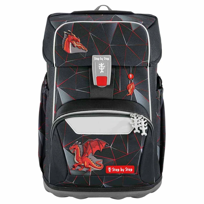 Step by Step Giant - Set de mochila escolar 5 piezas (Drago Drako)