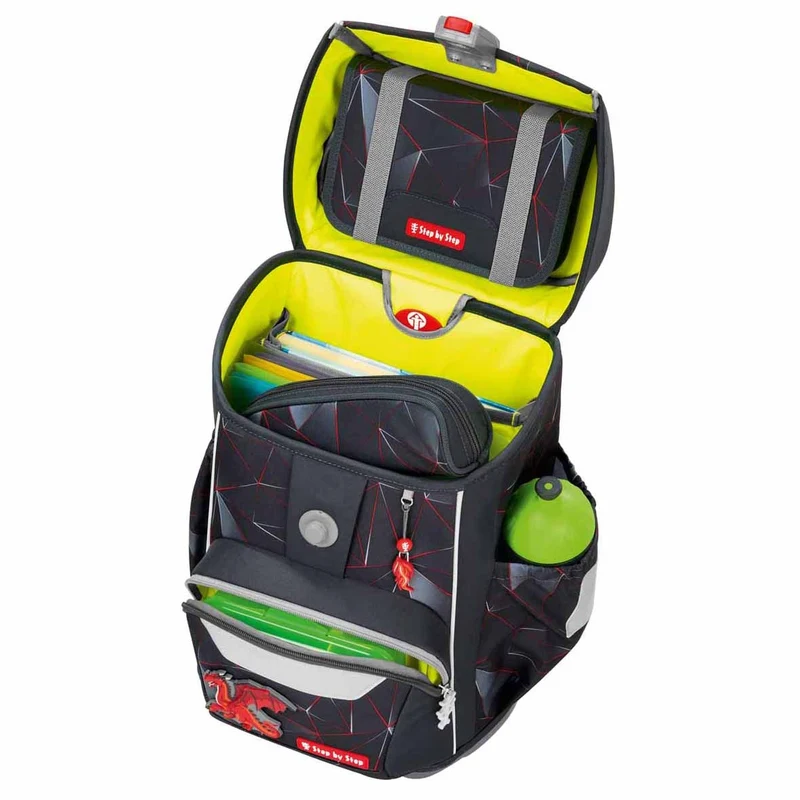 Step by Step Giant - Set de mochila escolar 5 piezas (Drago Drako)