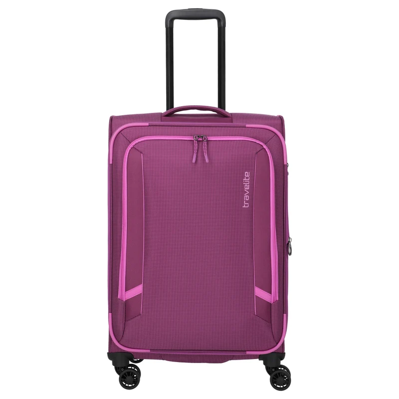 Travelite Corsiica - Trolley de 4 ruedas M 67 cm expandible (pink)