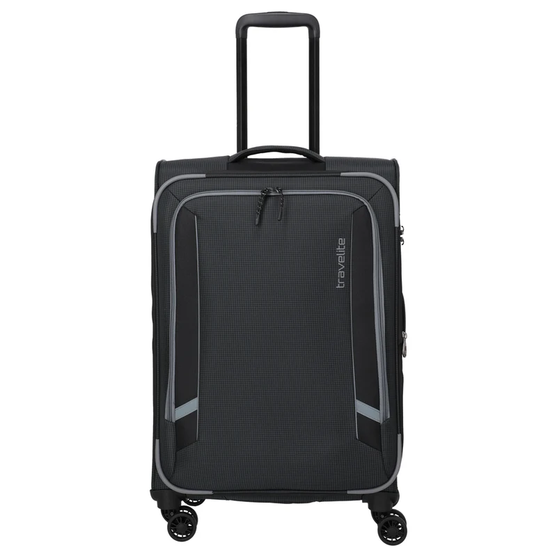 Travelite Corsiica - Trolley de 4 ruedas M 67 cm expandible (black)