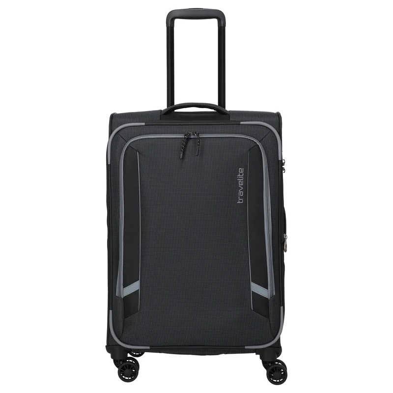 Travelite Corsiica - Trolley de 4 ruedas M 67 cm expandible (black)