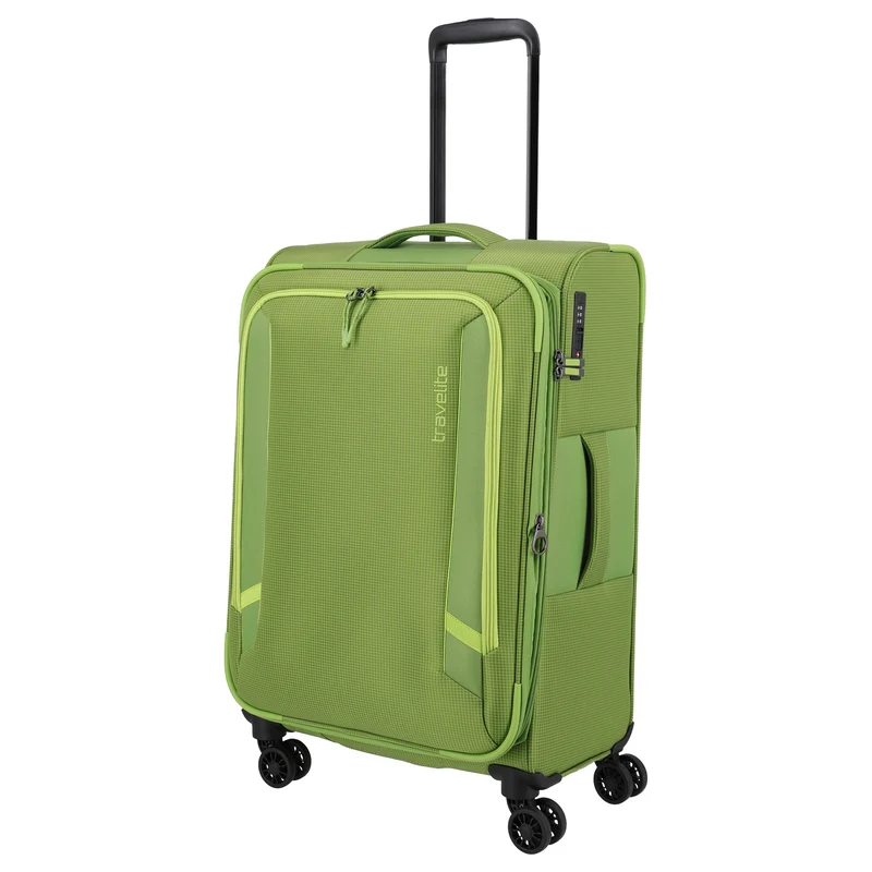 Travelite Corsiica - Trolley de 4 ruedas M 67 cm expandible (fresh green)
