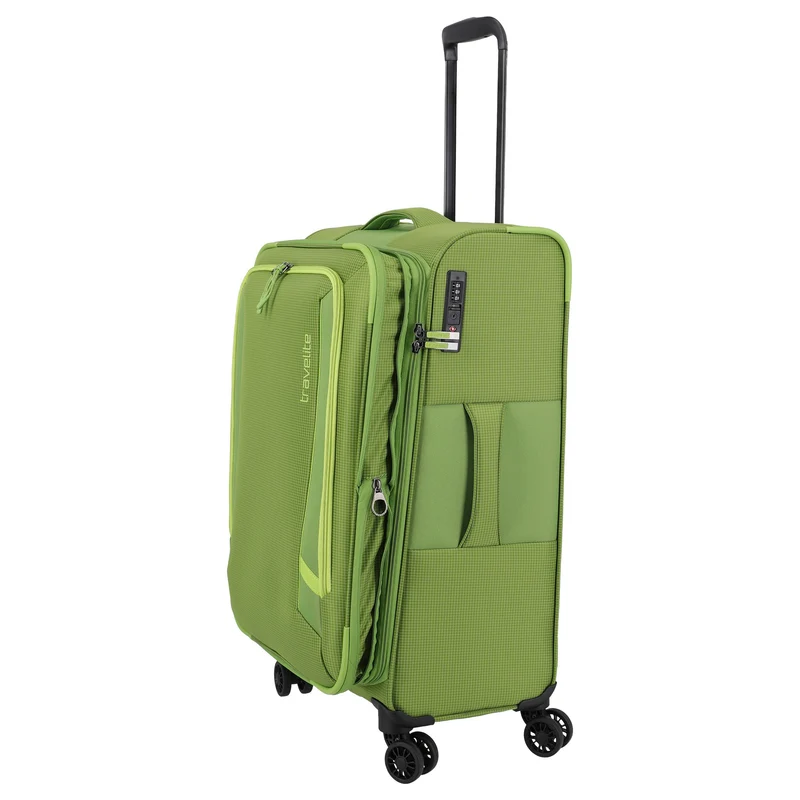 Travelite Corsiica - Trolley de 4 ruedas M 67 cm expandible (fresh green)