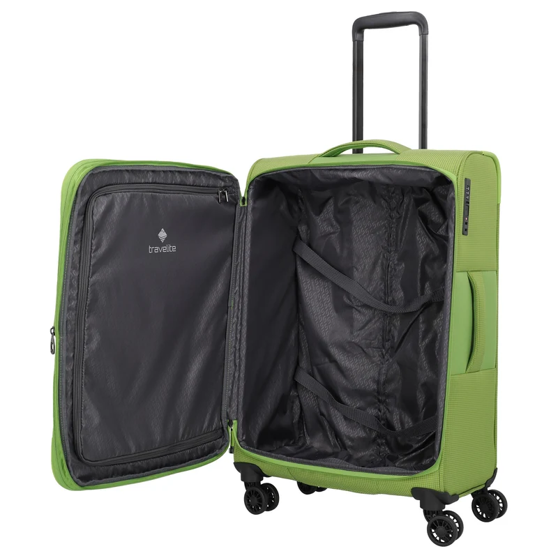 Travelite Corsiica - Trolley de 4 ruedas M 67 cm expandible (fresh green)