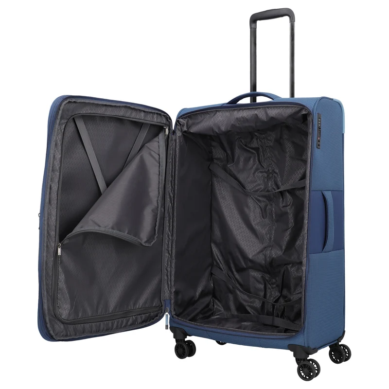 Travelite Corsiica - Trolley de 4 ruedas L 77 cm expandible (blue)