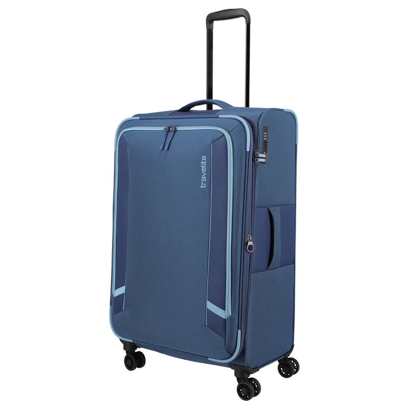 Travelite Corsiica - Trolley de 4 ruedas L 77 cm expandible (blue)