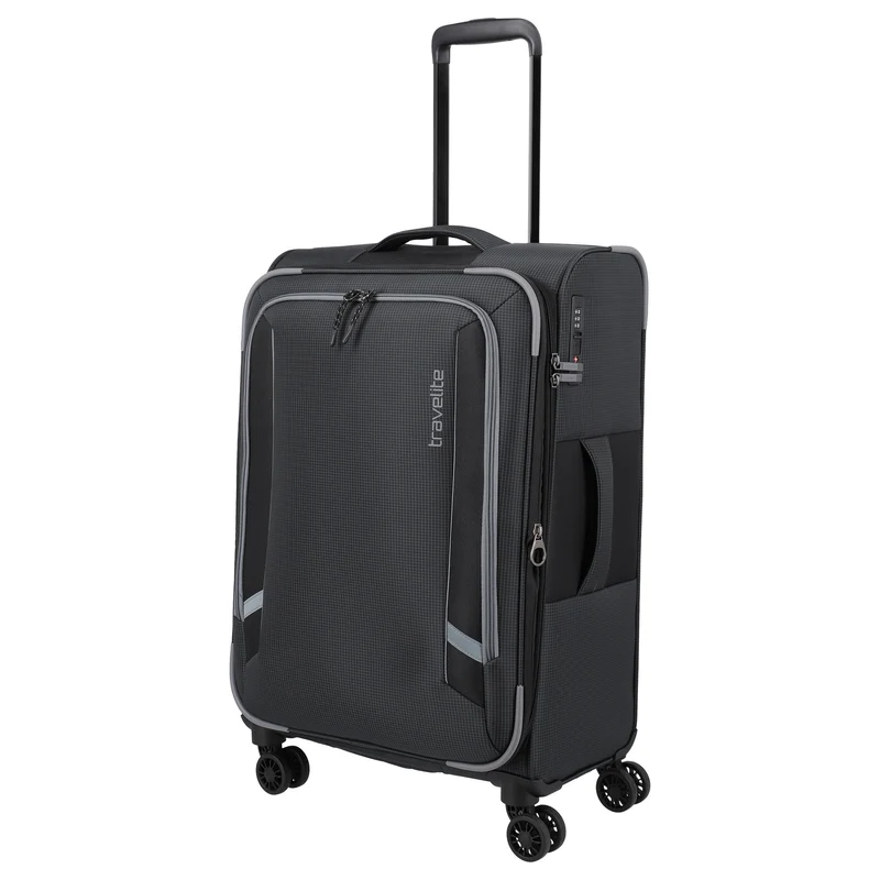 Travelite Corsiica - Juego de trolley con 4 ruedas 4 pzas. expandible (black)