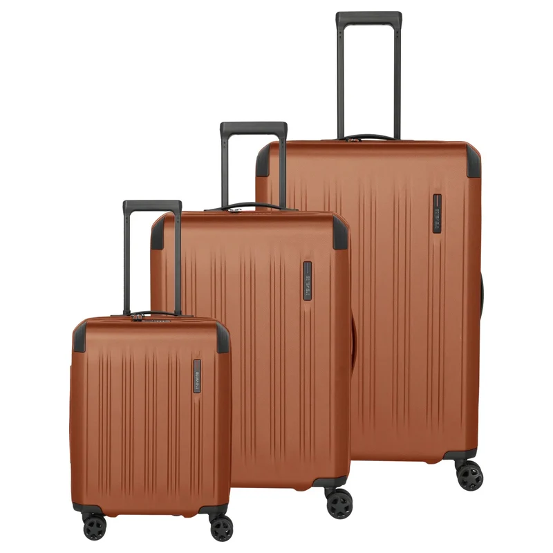 Travelite Dynamiic - Set de trolley con 4 ruedas 3 piezas (kupfer)