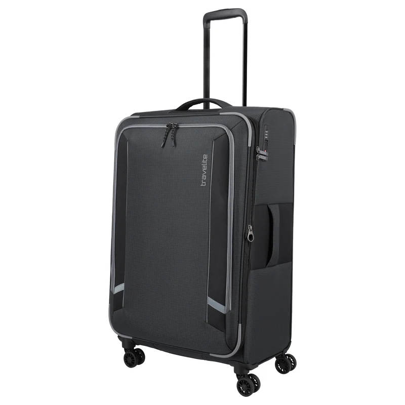 Travelite Corsiica - Trolley de 4 ruedas L 77 cm expandible (black)