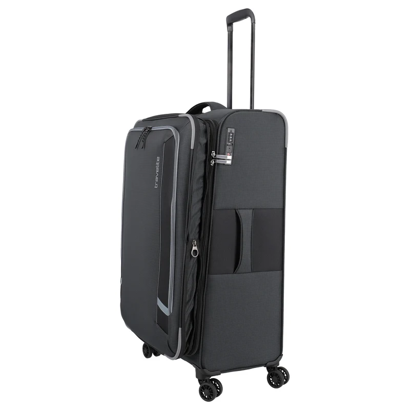 Travelite Corsiica - Trolley de 4 ruedas L 77 cm expandible (black)