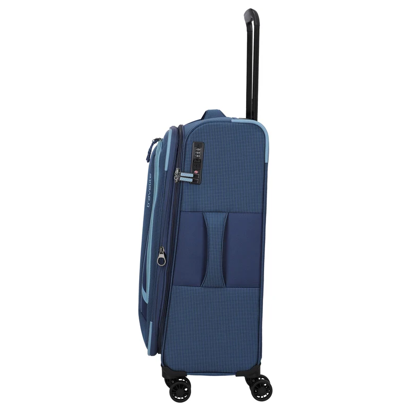 Travelite Corsiica - Trolley de 4 ruedas M 67 cm expandible (blue)