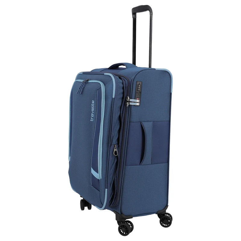 Travelite Corsiica - Trolley de 4 ruedas M 67 cm expandible (blue)