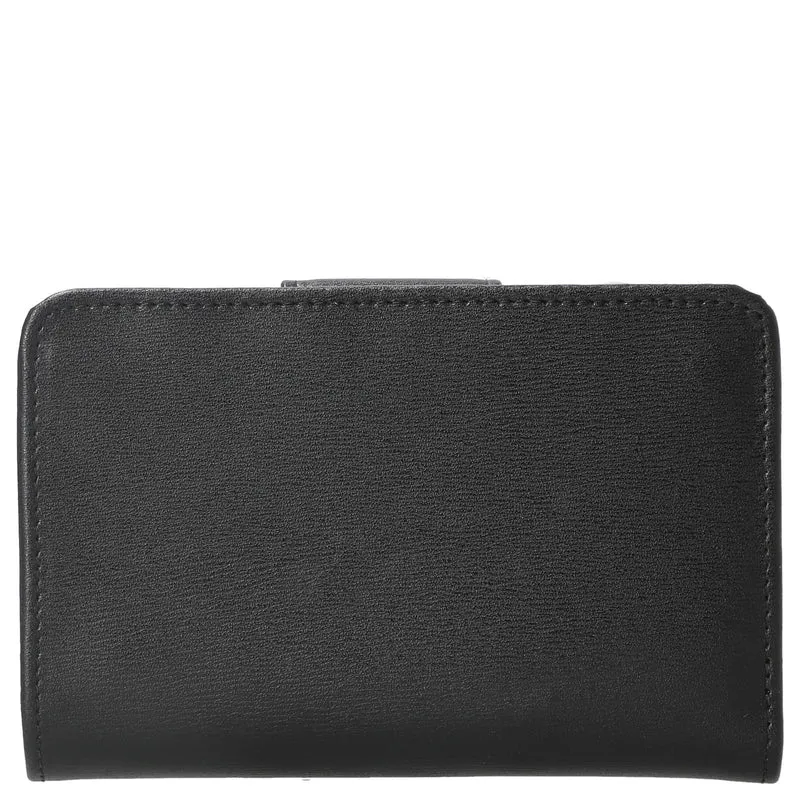 Mandarina Duck Hera 3.0 - Cartera con botón a presión 14 cm (black)