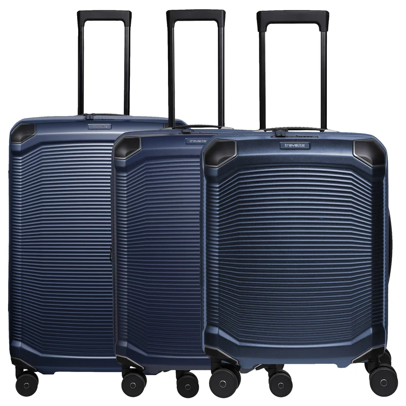 Travelite Millennium - Set de trolley de 4 ruedas 3 piezas expandible (navy)