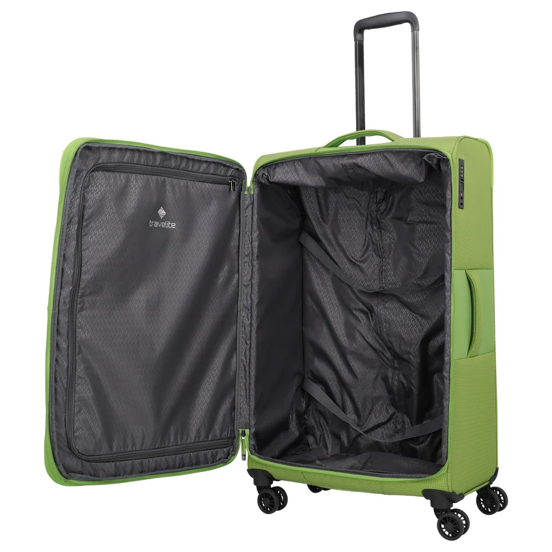 Travelite Corsiica - Trolley de 4 ruedas L 77 cm expandible (fresh green)