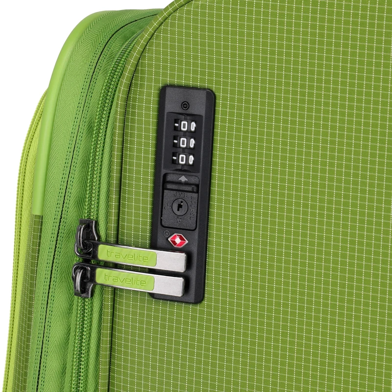 Travelite Corsiica - Trolley de 4 ruedas L 77 cm expandible (fresh green)