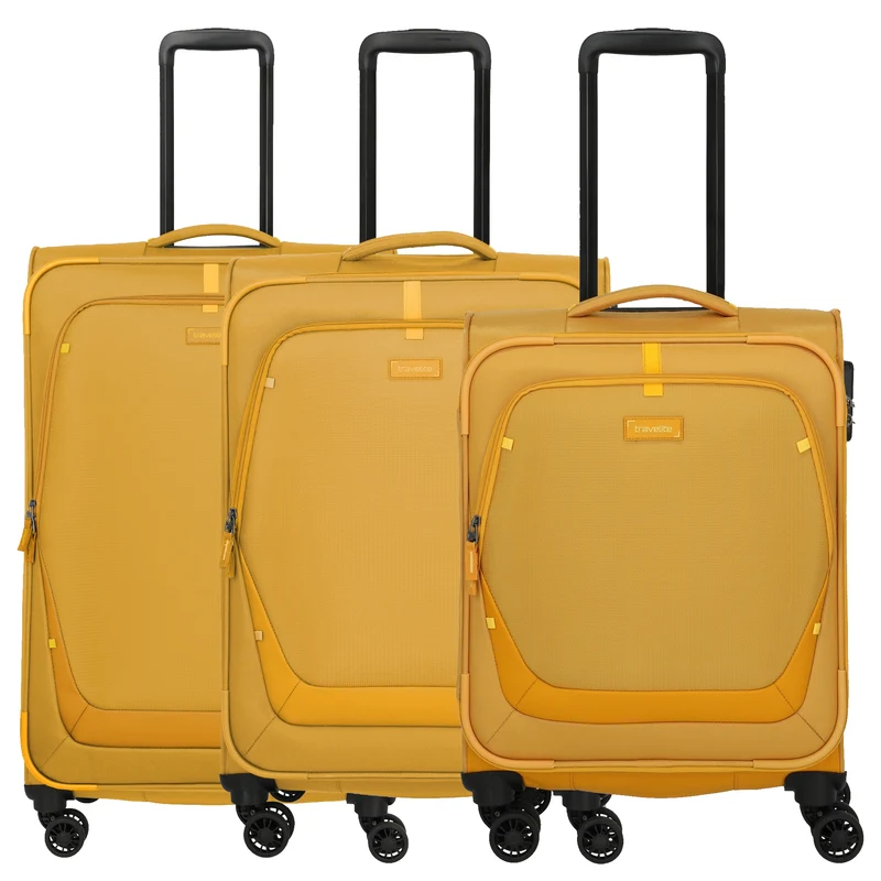 Travelite Umbria - Set de trolley con 4 ruedas 3 piezas (golden glow)
