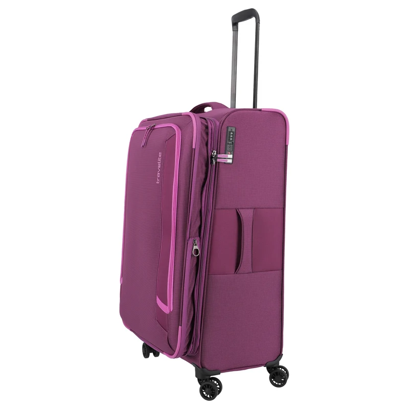 Travelite Corsiica - Trolley de 4 ruedas L 77 cm expandible (pink)