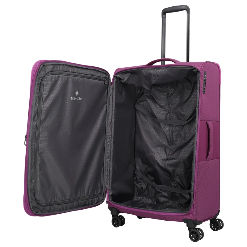 Travelite Corsiica - Trolley de 4 ruedas L 77 cm expandible (pink)