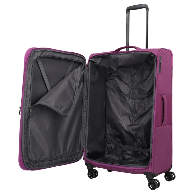 Travelite Corsiica - Trolley de 4 ruedas L 77 cm expandible (pink)