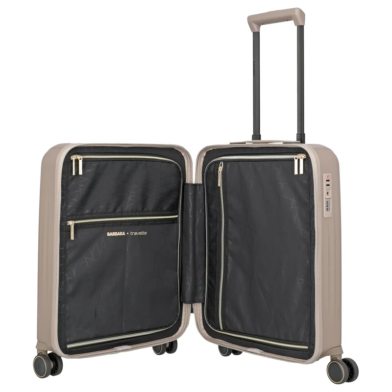 Travelite BARBARA Novelty - Maleta de cabina 4 ruedas S 55 cm (satinado nude)