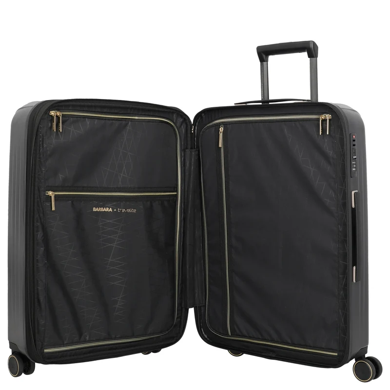 Travelite BARBARA Novelty - Trolley de 4 ruedas M 65 cm expandible (schwarz)