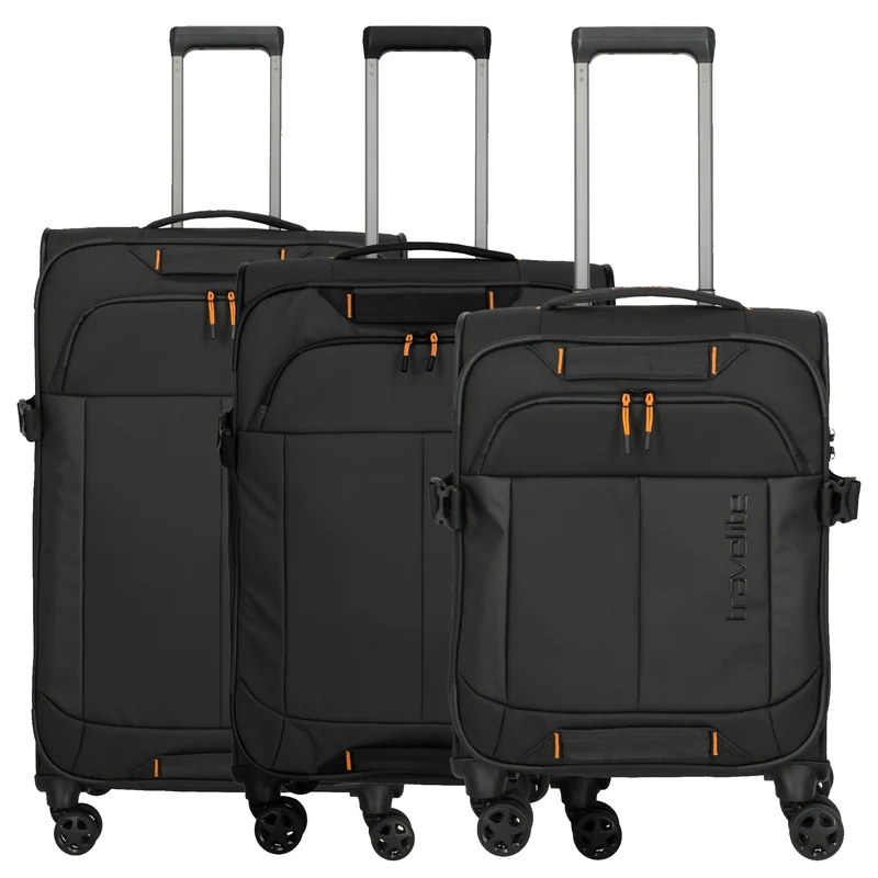Travelite Briize - Set de trolley con 4 ruedas 3 piezas S/M erw./L erw. (schwarz)