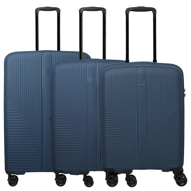 Travelite Air Stripe - Set de trolley con 4 ruedas 3 pzas. (navy)