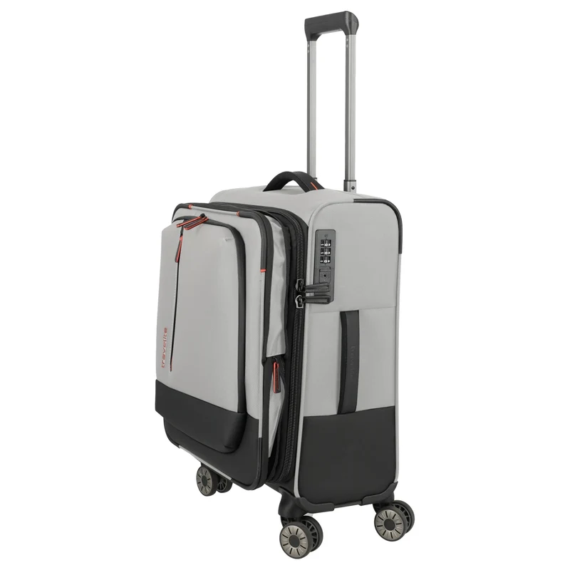 Travelite Crosslite - Trolley de cabina con 4 ruedas S 55 cm expandible (natur)