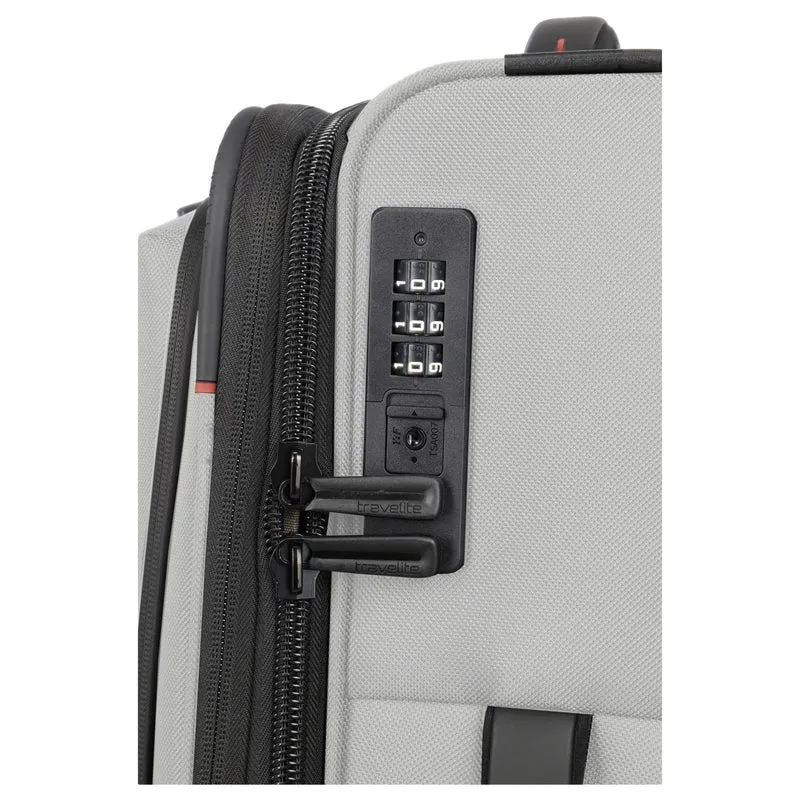 Travelite Crosslite - Trolley de cabina con 4 ruedas S 55 cm expandible (natur)