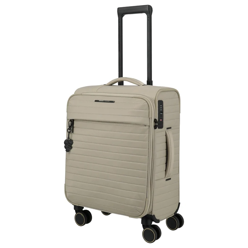 Travelite BARBARA Stepp - Trolley de 4 ruedas S 55 cm expandible (satin nude)