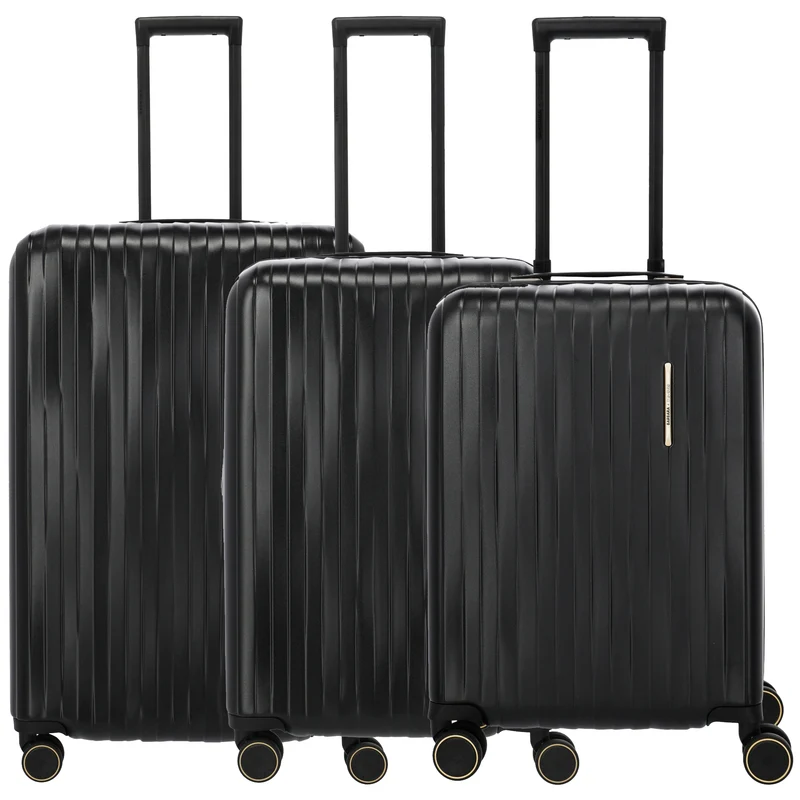 Travelite BARBARA Novelty - Set de maletas de 4 ruedas 3 piezas (negro)