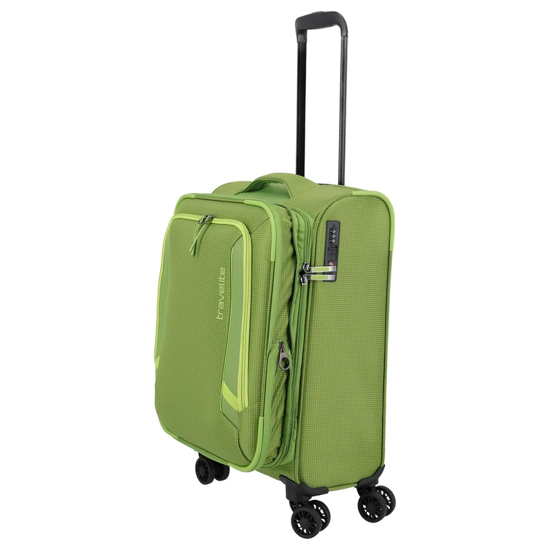 Travelite Corsiica - Trolley de cabina con 4 ruedas S 55 cm expandible (fresh green)