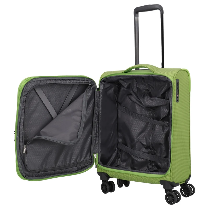 Travelite Corsiica - Trolley de cabina con 4 ruedas S 55 cm expandible (fresh green)